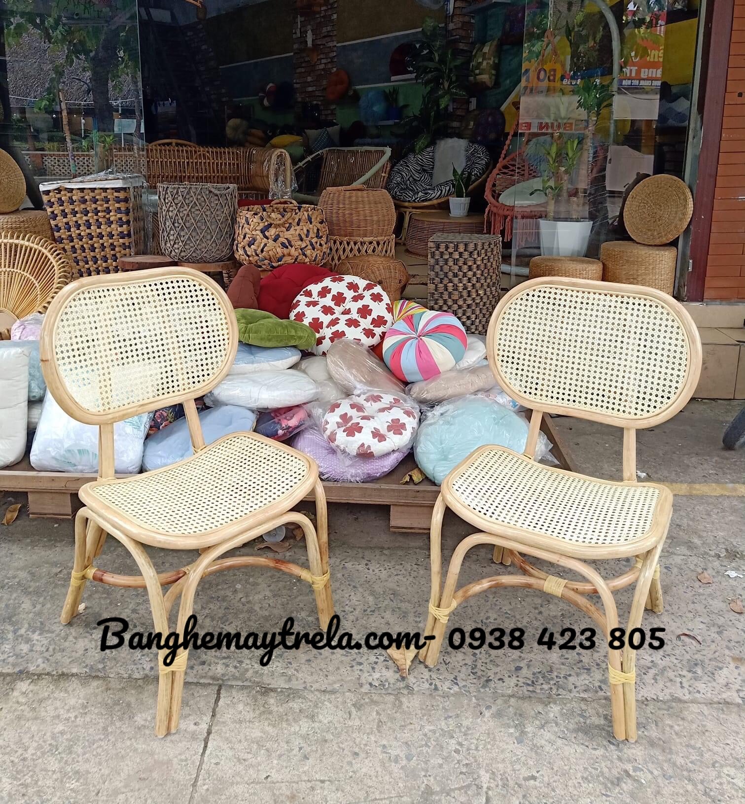 Ghế ăn mây tự nhiên mắt cáo giá rẻ